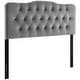 preview thumbnail 7 of 10, Annabel Diamond Tufted Performance Velvet Headboard