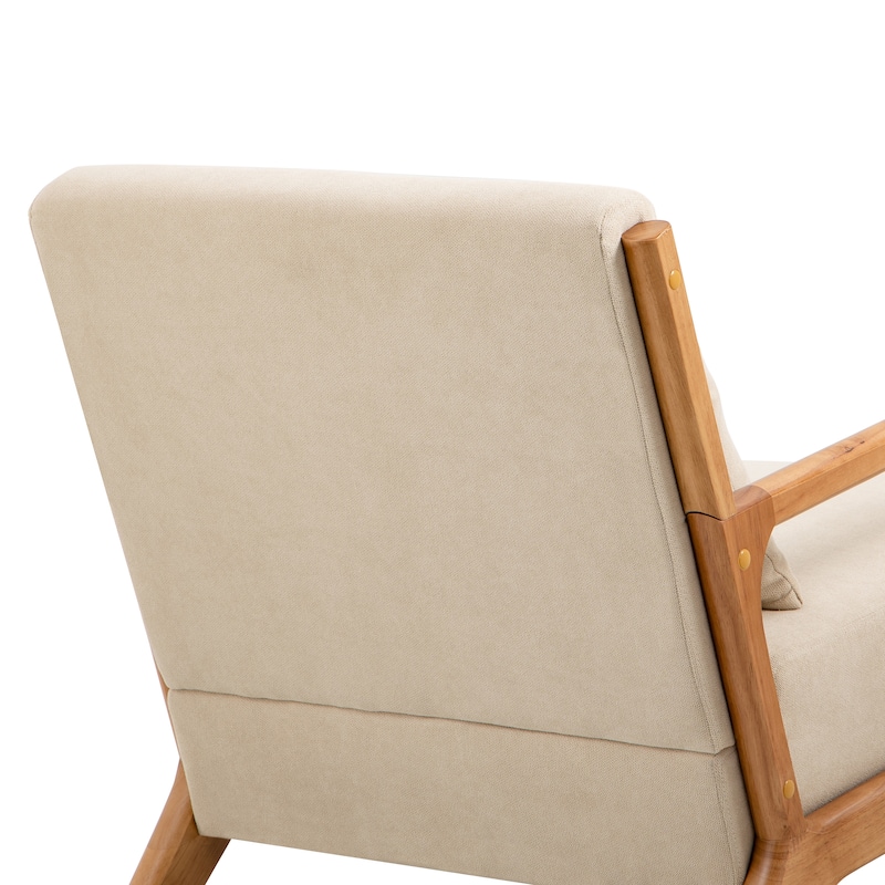Leon Mid Century Modern Upholstered Accent Chairs Armchair Set of 2