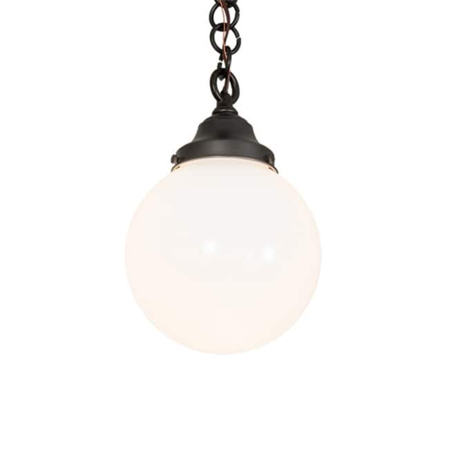 Meyda Tiffany 227733 8" Wide Mini Pendant - Craftsman Brown
