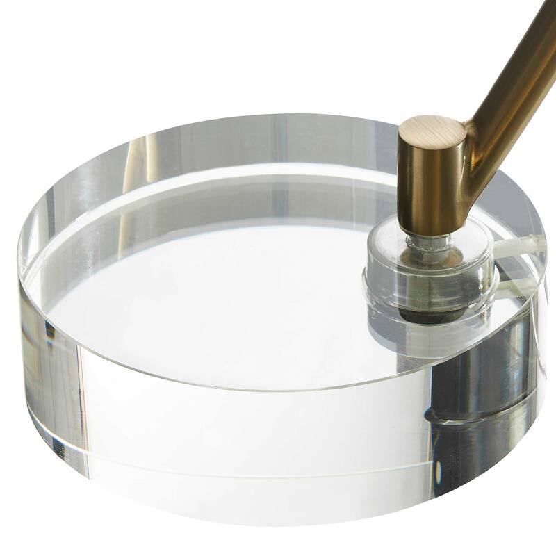 Uttermost Romani Brass Desk Lamp - 14.75"W x 10"D x 22"H