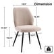 preview thumbnail 40 of 47, Set of 2 Modern Dining Chairs, Armless Upholstered Side Chairs