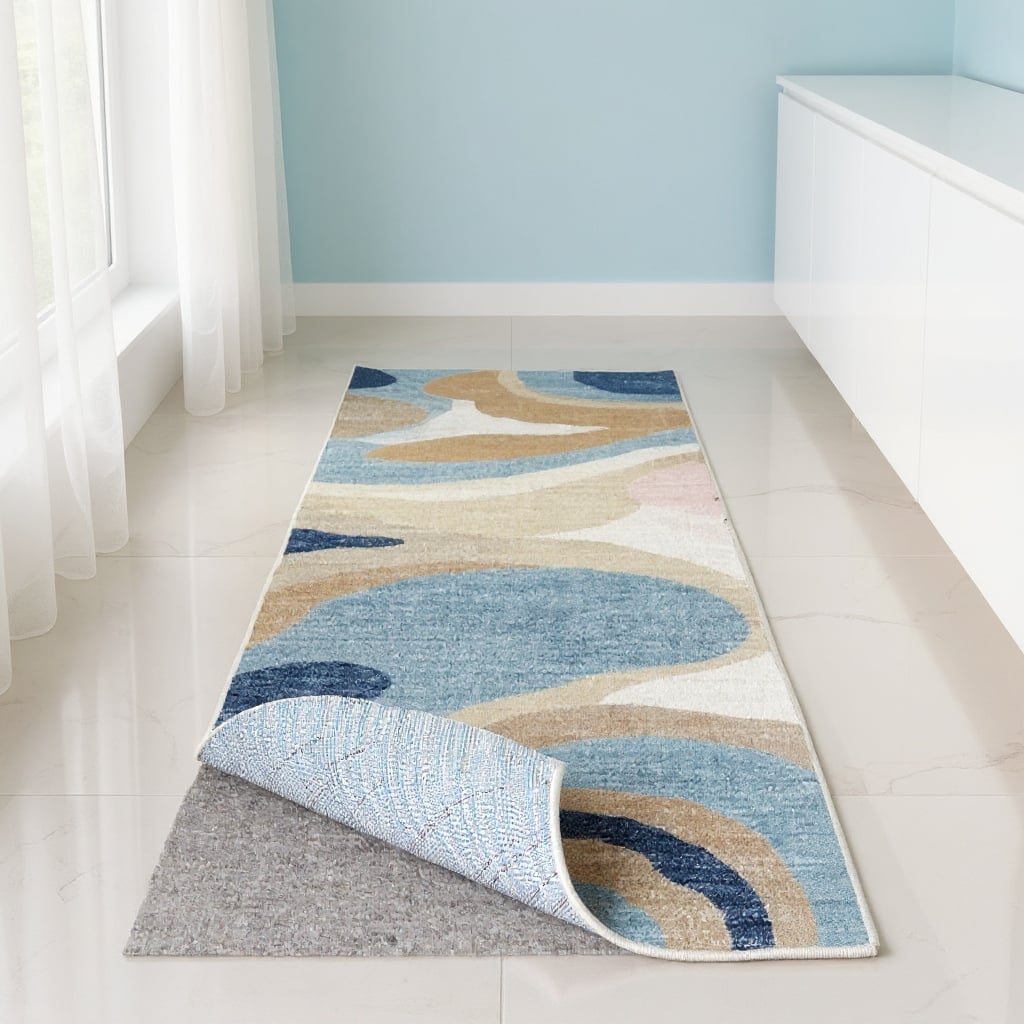 Sasim Modern Non Skid Woven Low Pile Area Rug By HomeRoots - 130' X '20' X '0.12