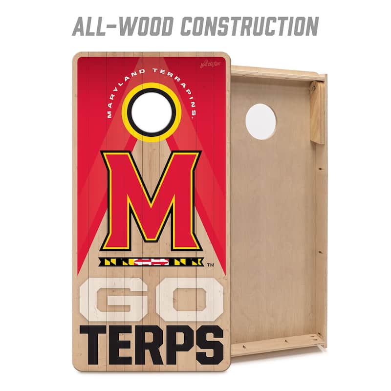 Maryland Terrapins NCAA 2x4 Professional Cornhole Board Set