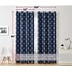 preview thumbnail 44 of 46, HLC.me Arrow Thermal Room Darkening Blackout Energy Efficient Window Curtain Grommet Panels - Set of 2