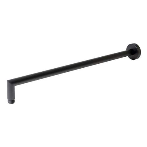 Black Matte 20" Round Wall Shower Arm