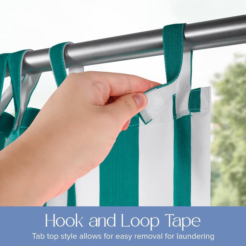 Stripe Outdoor UV Protected Privacy Tab Top Panel