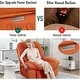 preview thumbnail 13 of 23, XINMICS Swivel Power Recliner Chair, Massage Rocker Recliners with Heated ,USB, USB-C and Side Pocket