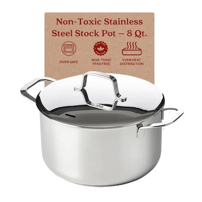 Alva Maestro Stainless Steel Stock Pot - Heavy Duty, Non-Toxic