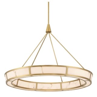 Minka Lavery 3476-L Velaris 37" Wide Pendant with Faux Alabaster