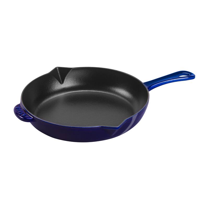 STAUB Cast Iron 10-inch Fry Pan - Dark Blue