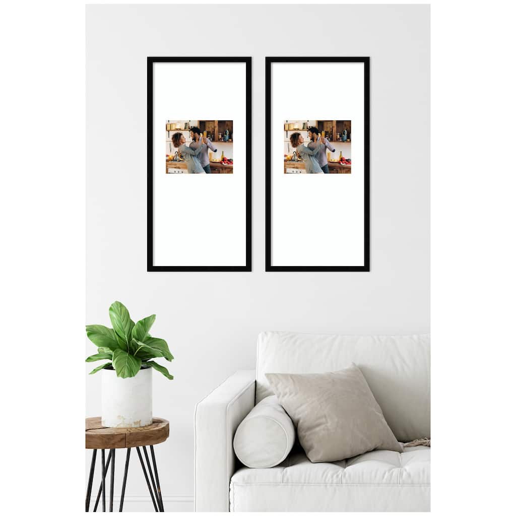Kate and Laurel Svelte Noir Black Photo Frame Set