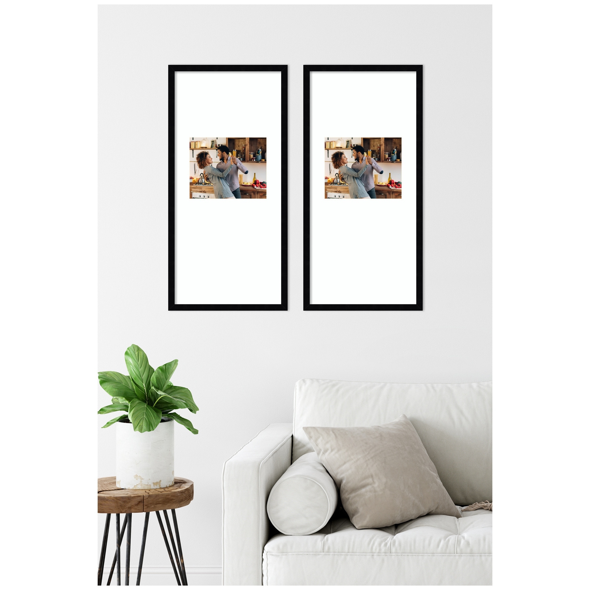 Kate and Laurel Svelte Noir Black Photo Frame Set
