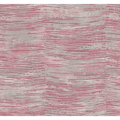 Seabrook Designs Ileana Horizontal Wave Unpasted Wallpaper
