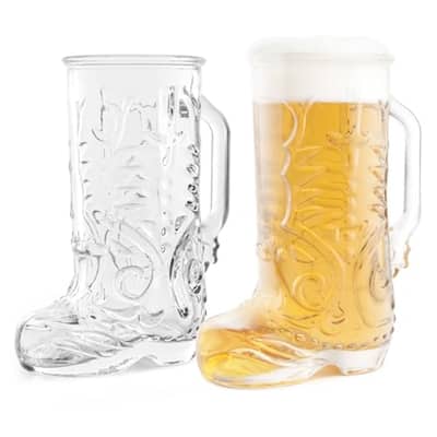 Final Touch Wild West Boot Glass