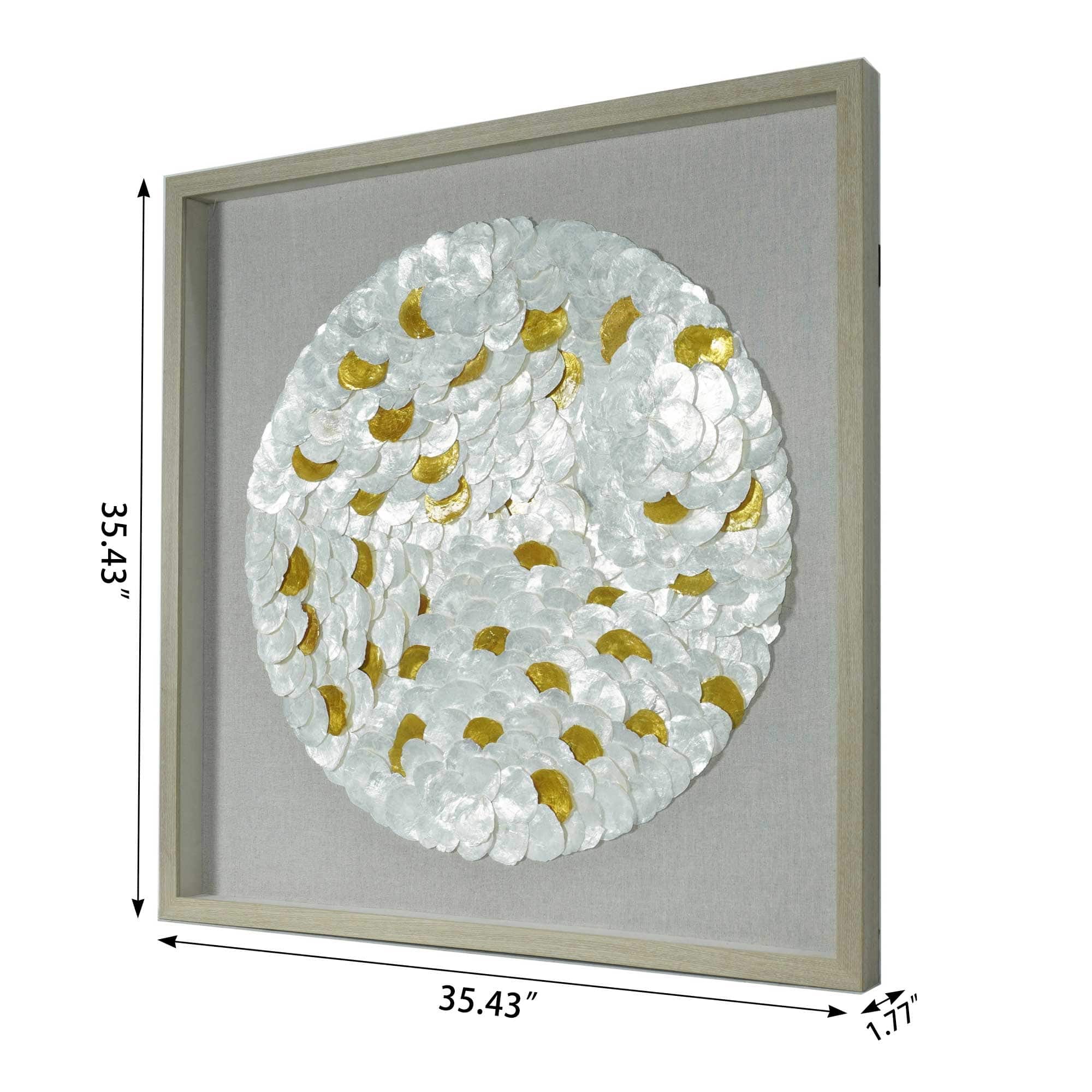 HUJI Capiz Shell Shadow Box Wall Decor Bed Bath & Beyond 32547017