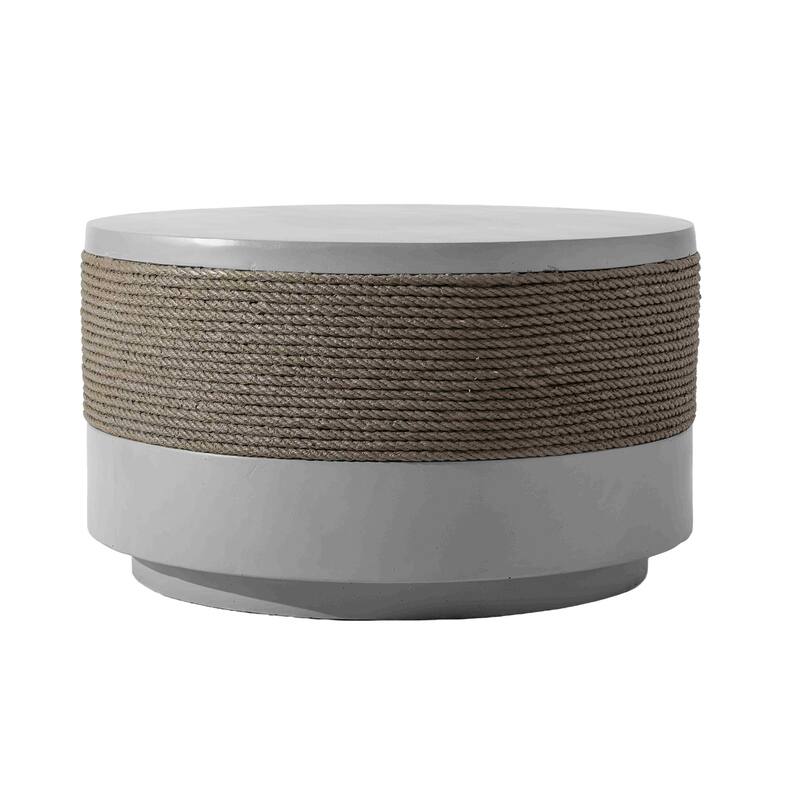 COSIEST Outdoor Patio Faux Stone Coffee Table