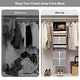 preview thumbnail 7 of 8, 6 Tiers Hanging Organizer with Drawers, Foldable Hanging Closet Shelves for Clothes, Shoe, Toys & Purse