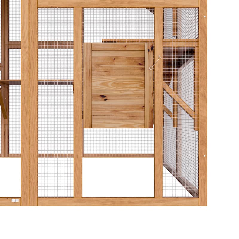 Large Outdoor Cat Enclosures with Houses, Bridges, Walks&UV Proof