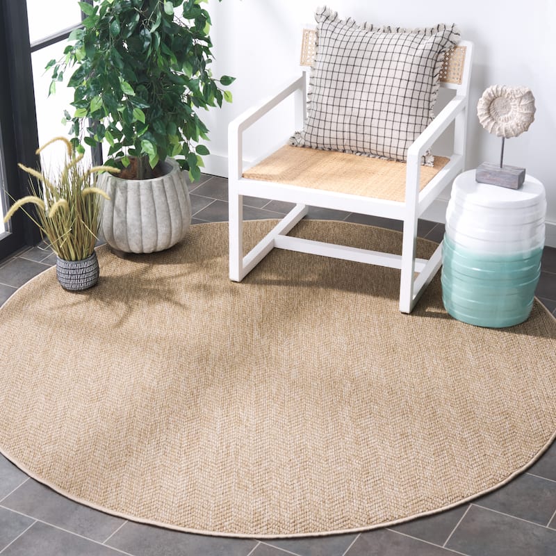SAFAVIEH Sisal All-Weather Aoife Transitional Indoor/Outdoor Rug