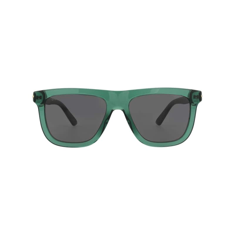 Gucci Square-Frame Recycled Acetate Sunglasses - Green Green Grey - Green - Grey Lens