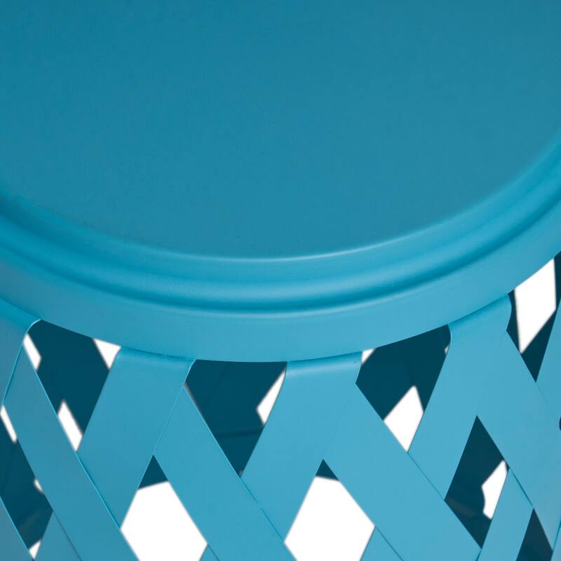 Selen Outdoor 12-inch and 14-inch Lattice Nested Side Table Set by Christopher Knight Home