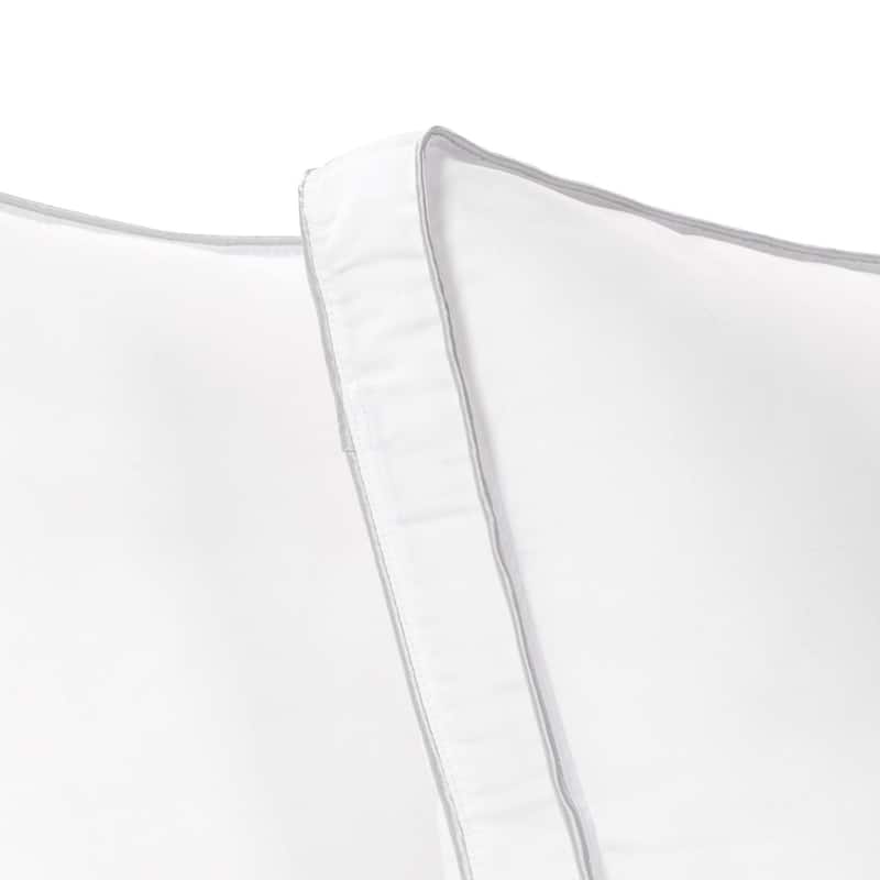 Superior Microfiber Medium Density Pillow with Gusset - White