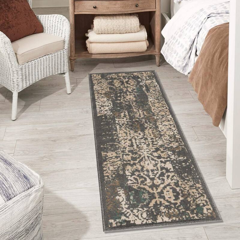 Contemporary Daisy Collection Area Rug