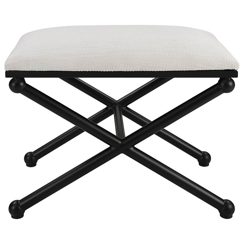 Uttermost Andrews White Small Bench - 24"W x 20"H x 16"D