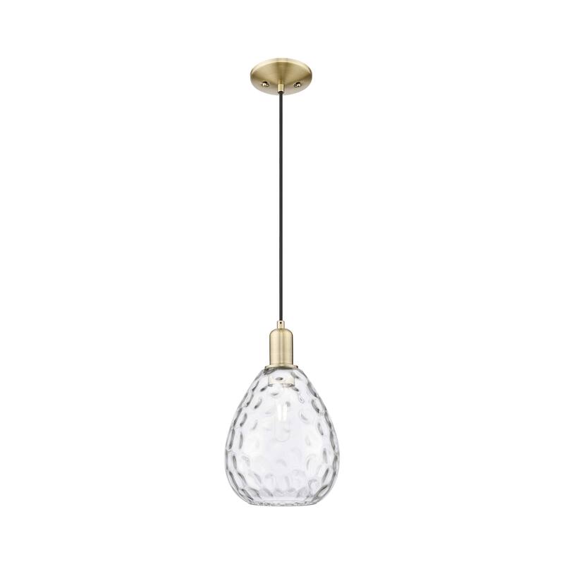 Innovations Lighting Endless Possibilities Arcadia - Waverly - 1 Light 8" Cord Hung Mini Pendant - Antique Brass