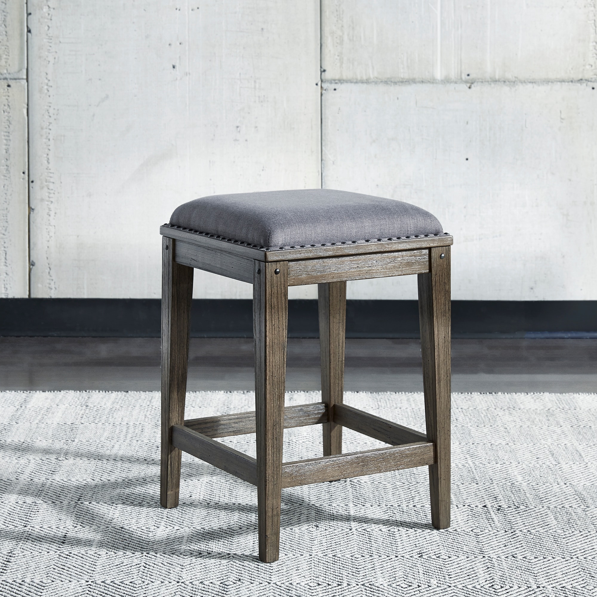 Weathered grey counter stools sales