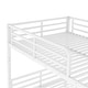 preview thumbnail 12 of 10, White Metal Full over Full Bunk Bed with Under Bed Storage and Safety Guardrails