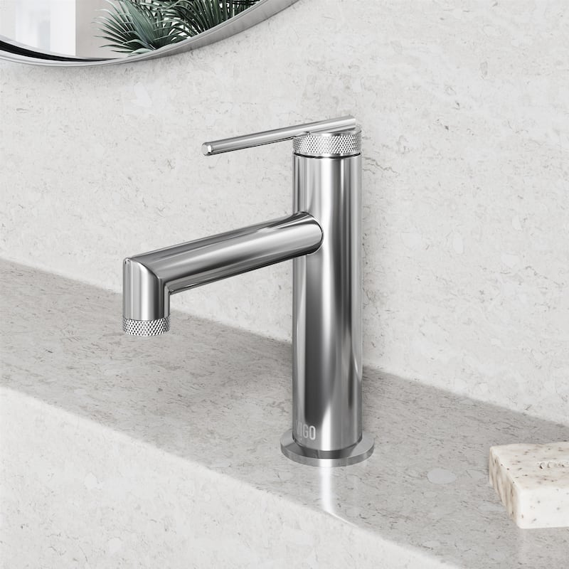 VIGO Sterling 7" H Single Handle Single Hole Bathroom Faucet