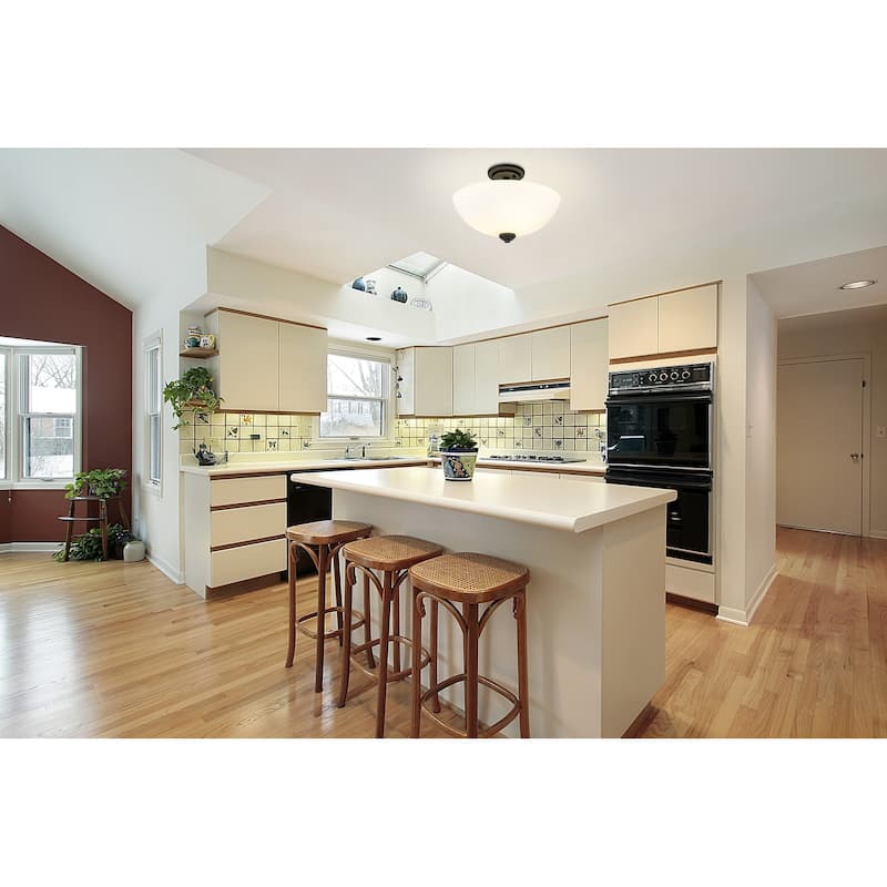 Bellevue ZCF11603 Pauline 3 Light 16" Wide Semi-Flush Ceiling Fixture