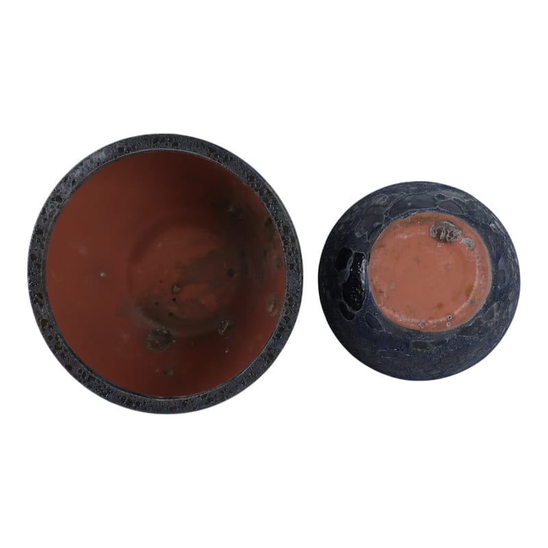 Pottery Bowl Planters Round Design Decorative Bowl Style (Set of 2)