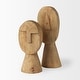 preview thumbnail 11 of 18, Ivan Large Wooden Head Sculpture