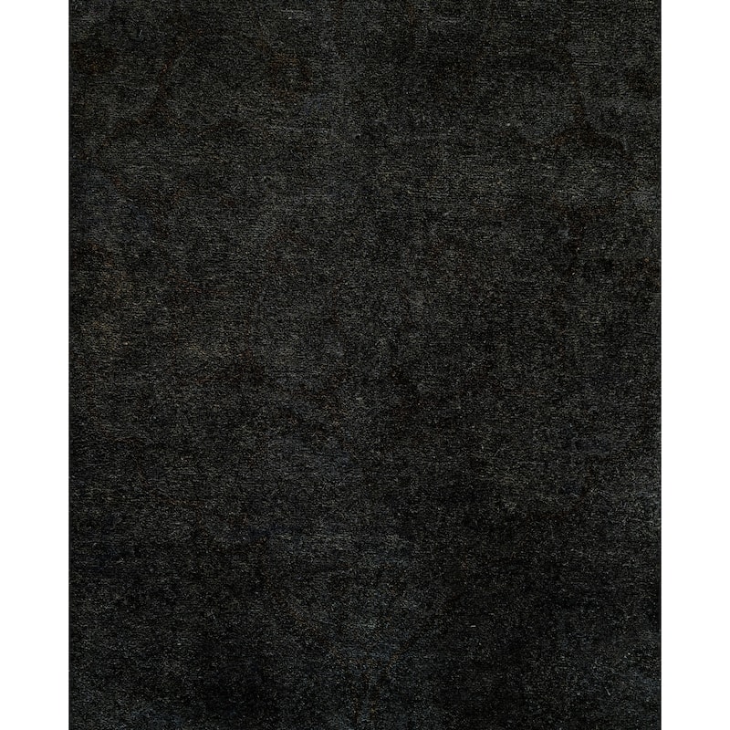 Overdyed One-of-a-Kind Hand-Knotted Area Rug - Black - 4' 9" x 7' 2"