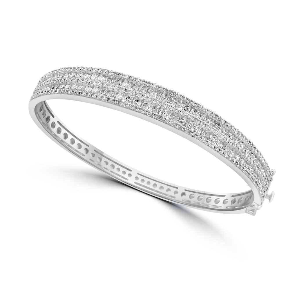 EFFY 14K White Gold Diamond Bangle