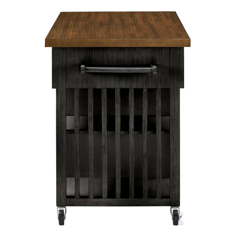 Eleanor Kitchen Island with Wine Rack by iNSPIRE Q Classic