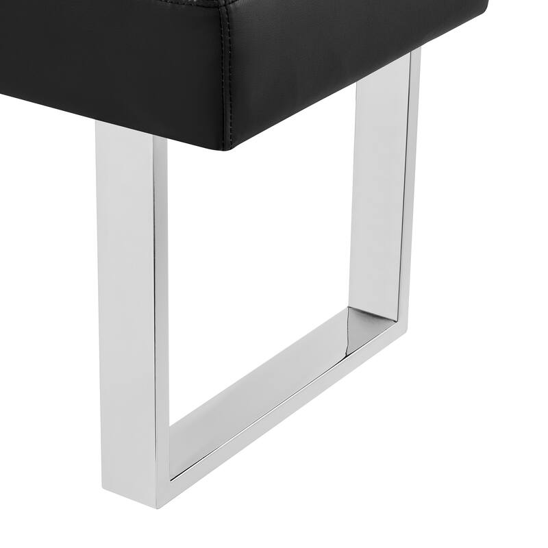 Strick & Bolton Natalia Faux Leather 48" Entryway Dining Bench