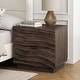 preview thumbnail 109 of 116, Wood NightStand with Metal Handle