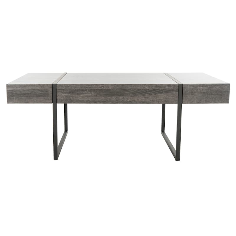 SAFAVIEH Tristan Modern Rustic Rectangular Coffee Table - 43.3" W x 23.6" L x 15.7" H - 43.3" W x 23.6" L x 15.7" H