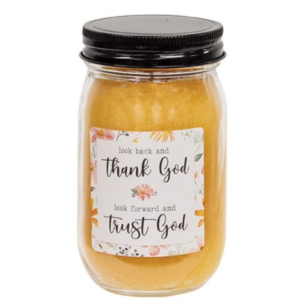 12oz Decorative Glass Jar Candle with Lead-Free Wick and Long-Lasting Clean Burn for Cozy Spaces - 3”L x 3”W x 5.25”H