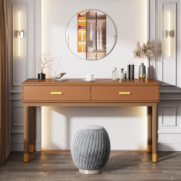 Vanity Desk with 2 Large Drawers 47