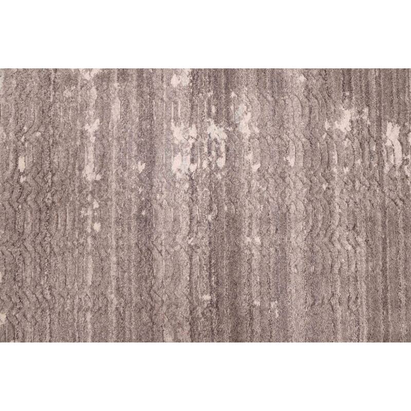 ECARPETGALLERY Hand Loomed Elysian Dark Grey Wool Rug - 10'0 x 9'11