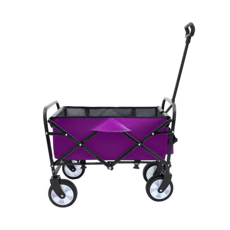 Foldable Wagon with Straps, Beach & Utility Cart, 225lb Capacity