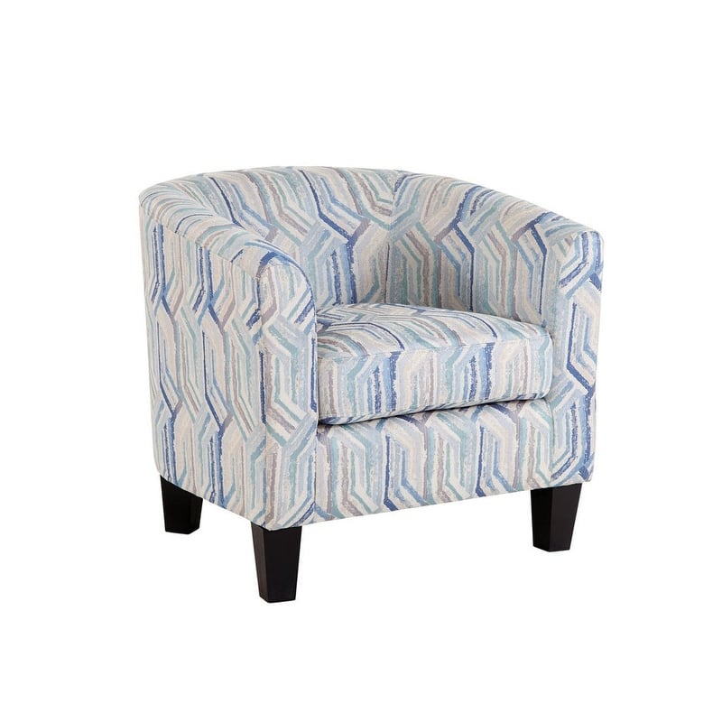 Grafton Home Enzo Upholstered Accent Barrel Chair - Mosaic Multi Blue