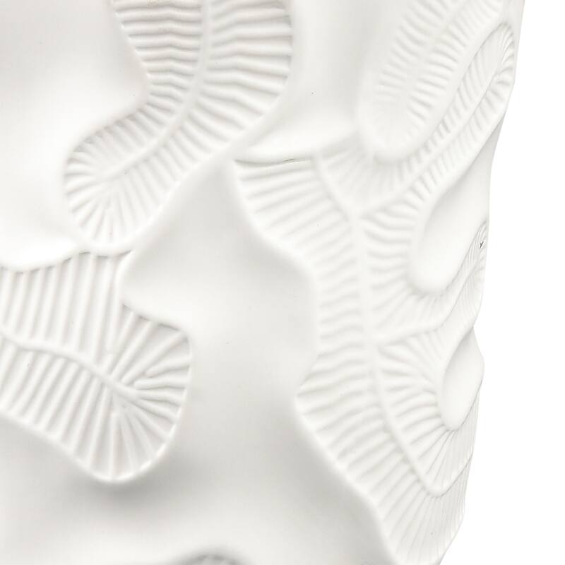 Elk Home Halford Matte White Earthenware 8.75 Inch Wide Vase