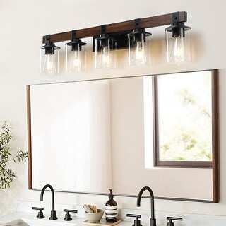 Glendale Vintage Farmhouse Rustic Vanity Lights Fixture，Rustic Vanity ...