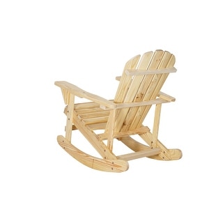 Solid Wood Adirondack Rocking Chair for Patio - Bed Bath & Beyond ...