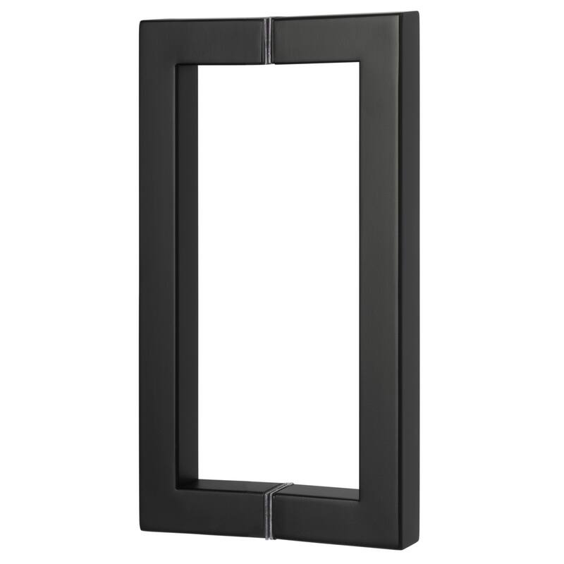 Sure-Loc SHR-SQ1 Square 8" Center to Center Back to Back Shower Door - Flat Black